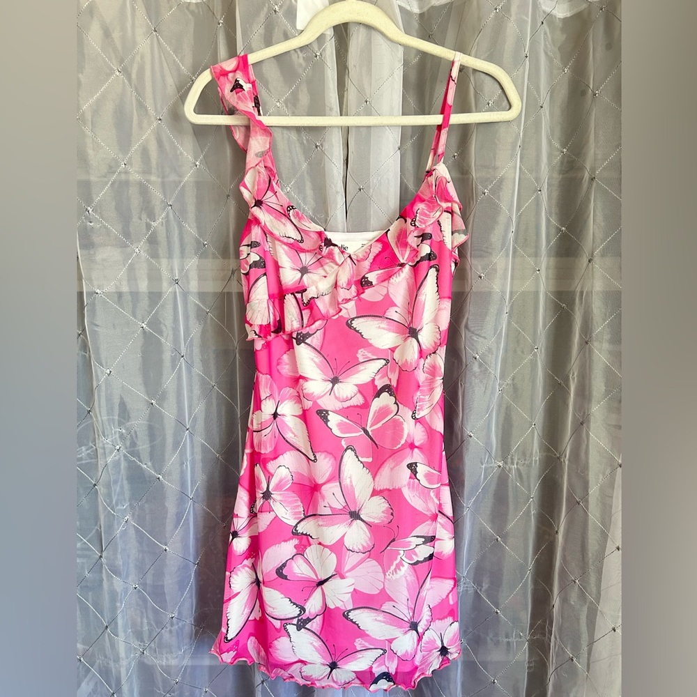 Pink Butterfly Dress